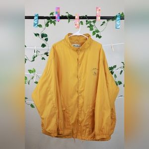 Eddie Bauer by Rainbow Sports yellow windbreaker men's XL